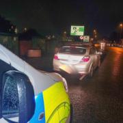 Police seize the uninsured car