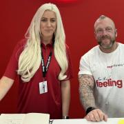 Viktoria Jupe, Snap Fitness March club manager, and Rob Harriss, Snap Fitness general manager