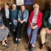 Some of those from Orchard House care home who have been helping with the Fenland Orchard Project.