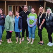 The fundraisers who took part in the Fire Walk in aid of the Alan Hudson  Day Treatment Centre in Wisbech.