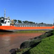 The Baltic Arrow ran aground around two miles downstream from Wisbech Port just before 9am on Tuesday.