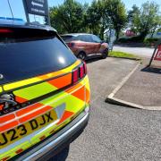 A car was seized on Cromwell Road in Wisbech.