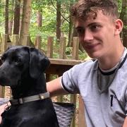 The family of Cory Chilvers have paid tribute to the 18-year-old who tragically died after his kayak capsized. Cory is pictured with his family dog Alma.