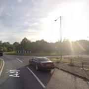 The crash happened at Tilney roundabout on the A47