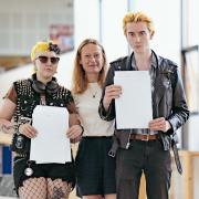 Thomas Clarkson Academy in Wisbech when students collected their A-Level results.