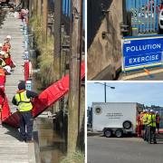 Teams working out of Wisbech Port took part in an exercise last week to test their response in case of an oil spill.