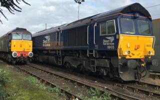 Railhead Treatment Trains (pictured) will cover over 49,700 miles from September 27 to December 17 to keep rails clear across Cambridgeshire, Norfolk, Suffolk, East London and Essex.