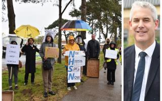 MP Steve Barclay is backing a campaign to rebuild the QEH. Protestors have lobbied for urgent improvements.