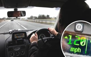 A Mini driver was pursed by police at 120mph on the A47