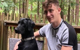 The family of Cory Chilvers have paid tribute to the 18-year-old who tragically died after his kayak capsized. Cory is pictured with his family dog Alma.