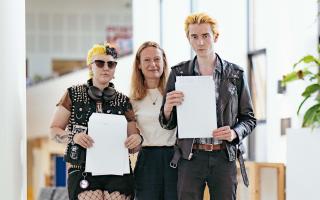 Thomas Clarkson Academy in Wisbech when students collected their A-Level results.