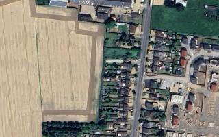 Land west of Sutton Road, Leverington, where 33 homes were proposed to be built.