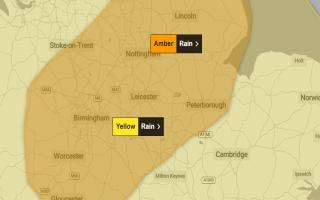 The Met Office issued the yellow waning, which is in force from 12am today (September 23) until 11.59pm. 