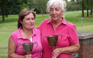 Scratch champion Lorraine Gallie with Sylvia Illsley coming in with best net score.